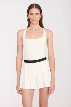 STAUD DOUBLES SKIRT IVORY Discount