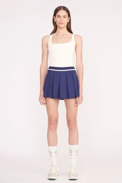 STAUD DOUBLES SKIRT   NAVY Clearance