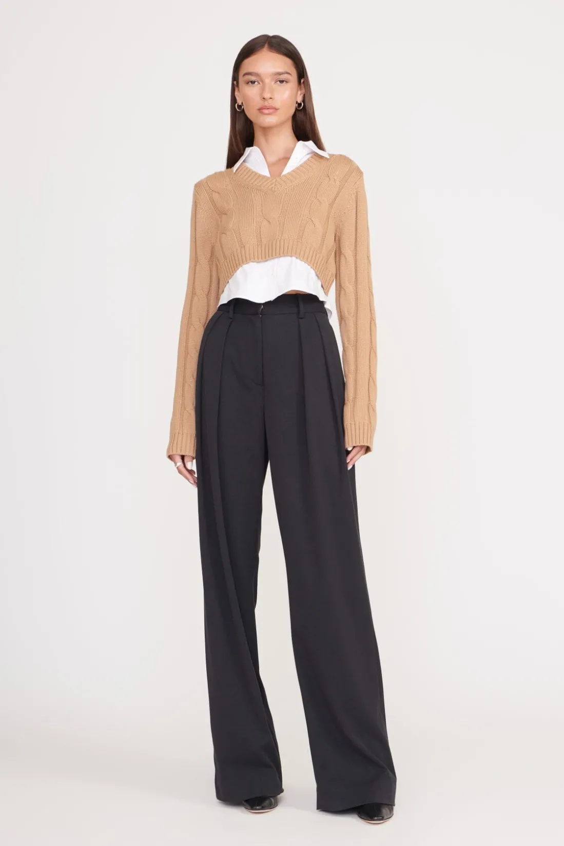 STAUD DUKE SWEATER CAMEL WHITE CAMELWHITE Online
