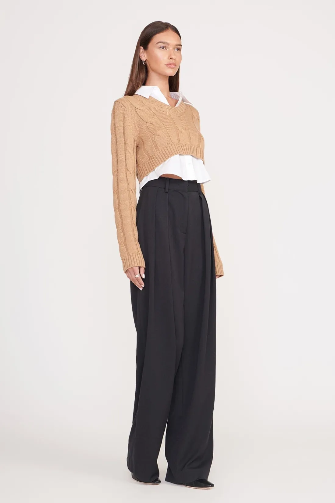 STAUD DUKE SWEATER CAMEL WHITE CAMELWHITE Online