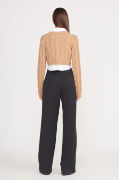 STAUD DUKE SWEATER CAMEL WHITE CAMELWHITE Online