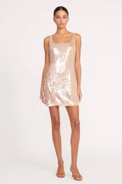 STAUD ECLIPSE DRESS BEIGE Clearance