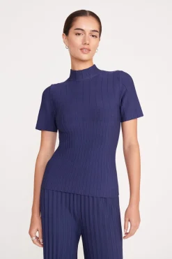 STAUD ELEANOR TOP   NAVY Outlet