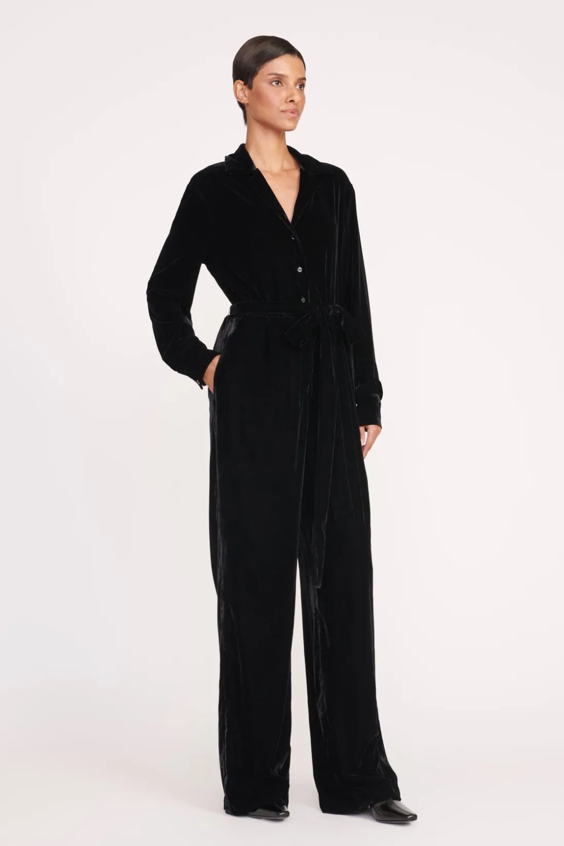 STAUD ELIJAH JUMPSUIT BLACK New