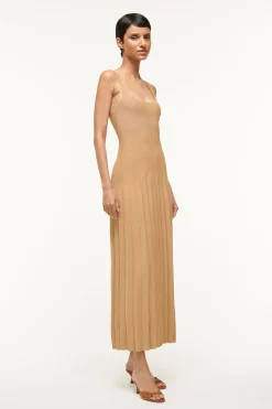 STAUD ELLISON DRESS   CAMEL Best
