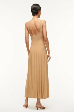 STAUD ELLISON DRESS   CAMEL Best