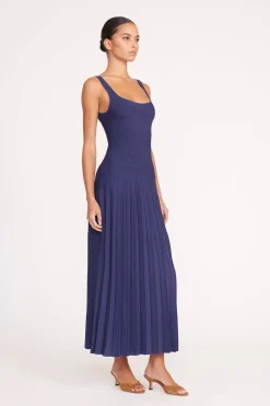 STAUD ELLISON DRESS NAVY Online