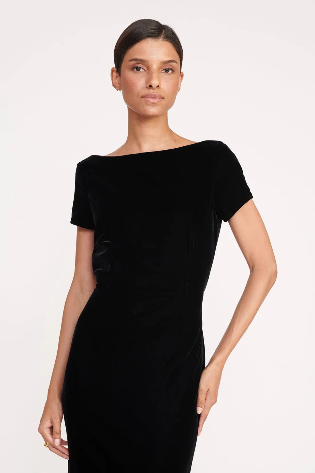 STAUD EMELYN DRESS BLACK