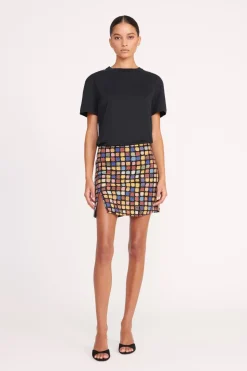 STAUD EMERIE SKIRT  DANCE FLOOR DANCEFLOOR New
