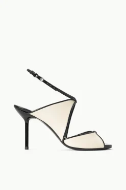 STAUD EMILIA STILETTO  CREAM BLACK New