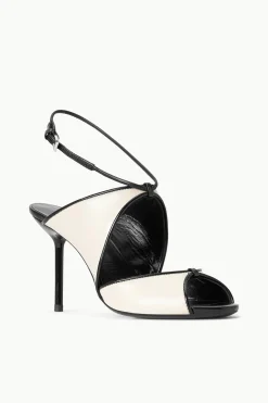 STAUD EMILIA STILETTO  CREAM BLACK New
