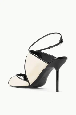 STAUD EMILIA STILETTO  CREAM BLACK New