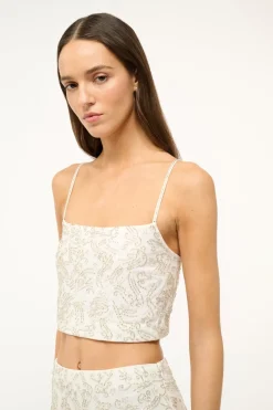 STAUD FERMO TOP   IVORY New