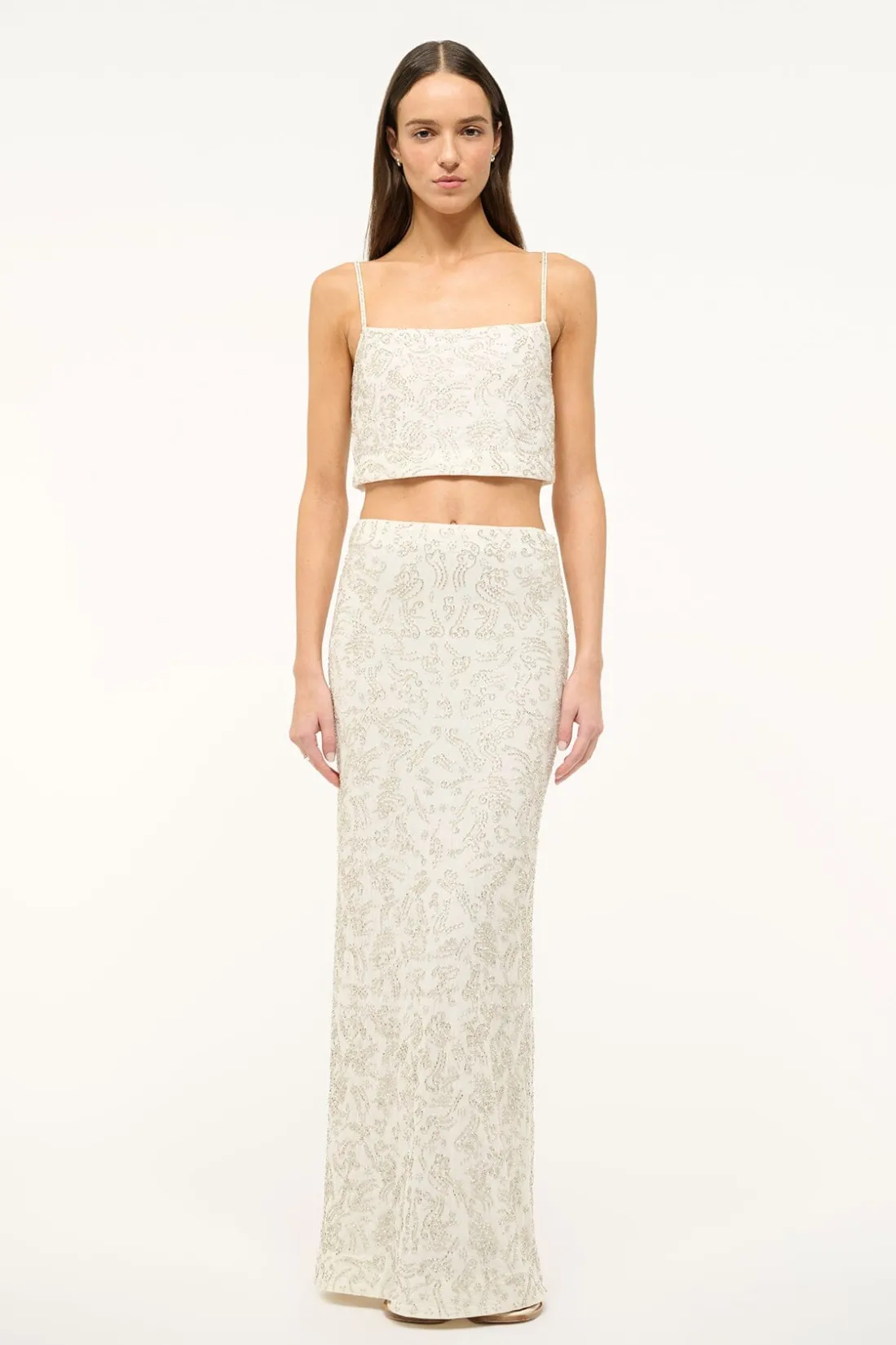 STAUD FERMO TOP IVORY New