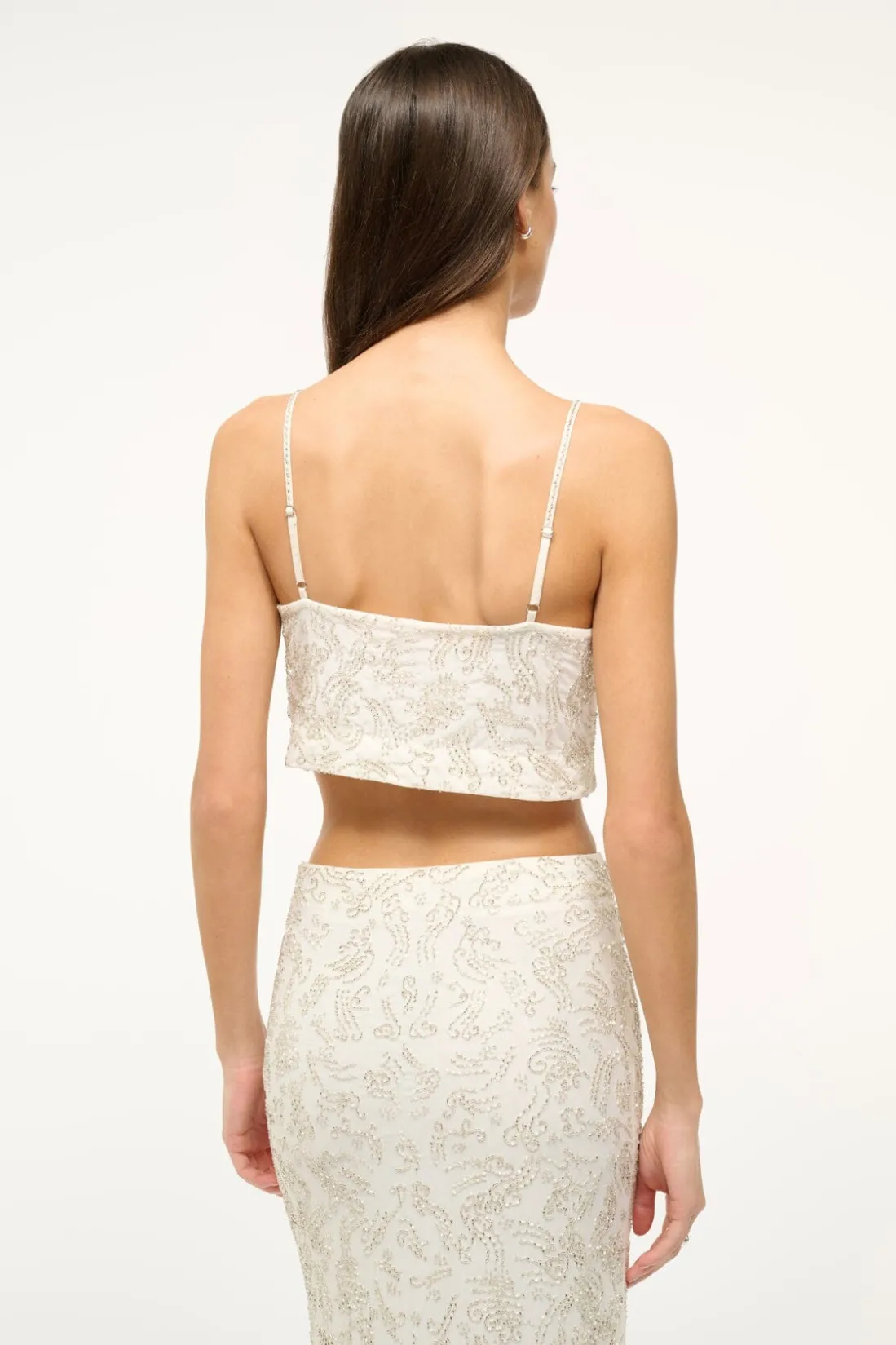 STAUD FERMO TOP IVORY New