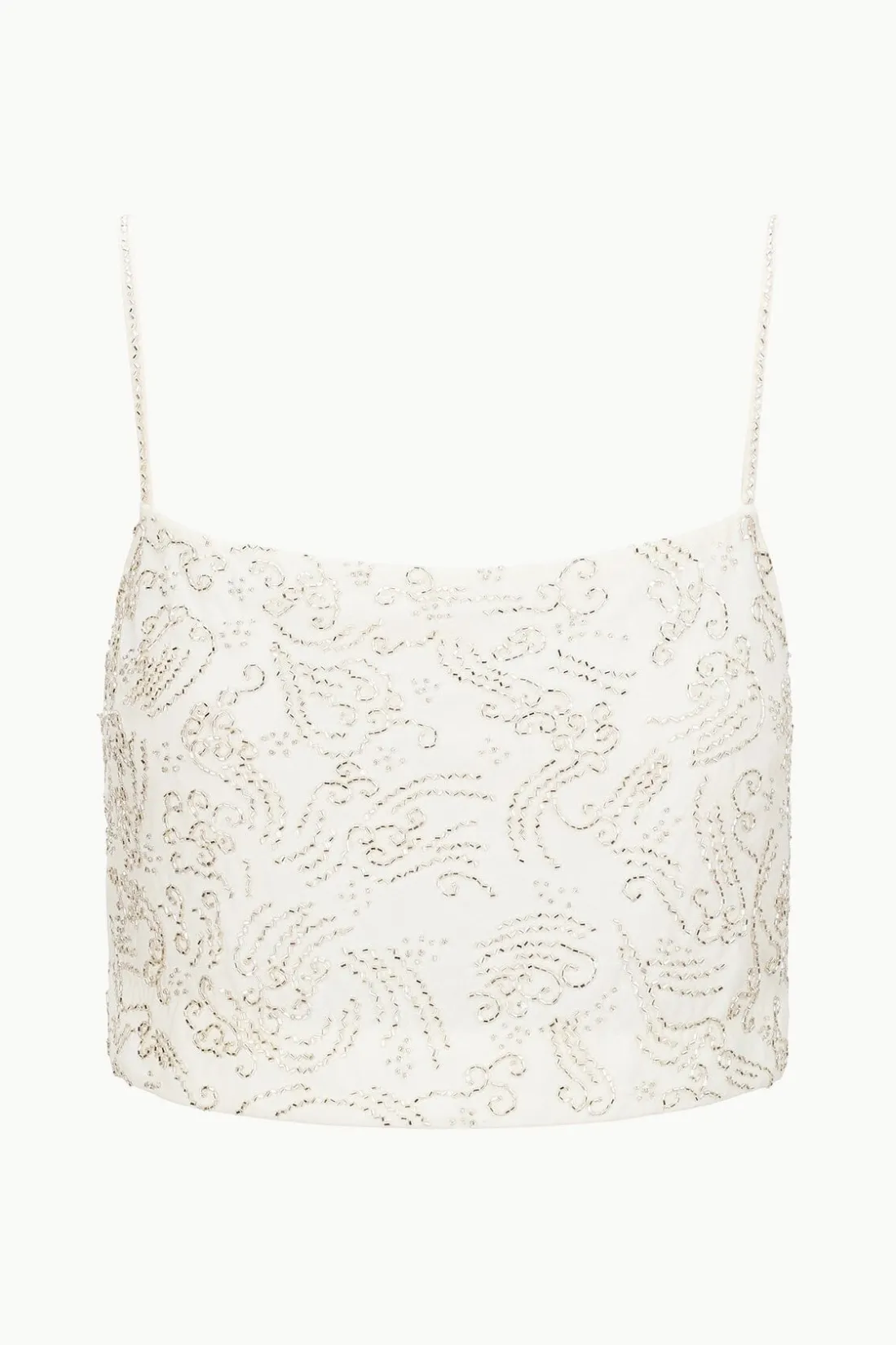 STAUD FERMO TOP IVORY New