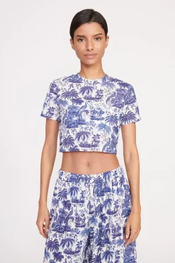 STAUD FERNANDA TOP  BLUE TOILE BLUETOILE Clearance