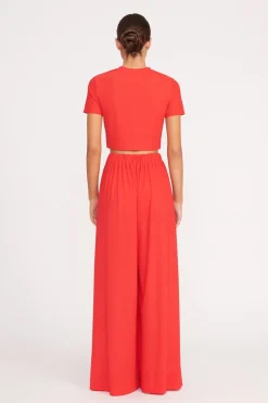 STAUD FERNANDA TOP RED ROSE REDROSE Clearance