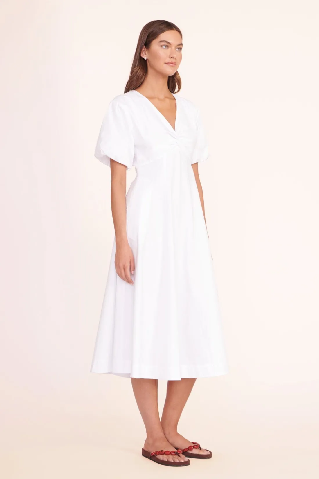 STAUD FINLEY DRESS WHITE Online