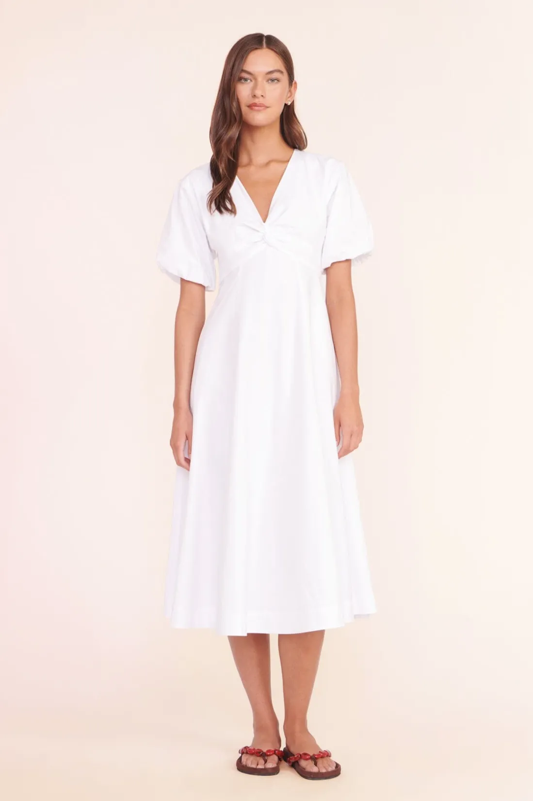 STAUD FINLEY DRESS WHITE Online