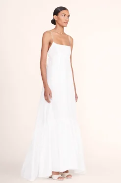 STAUD FLORENCE DRESS   WHITE Clearance