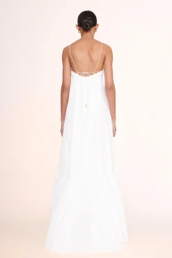 STAUD FLORENCE DRESS   WHITE Clearance