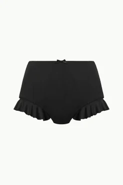 STAUD FLOURISH HIGH RISE BIKINI BOTTOM   BLACK Sale