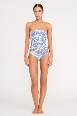 STAUD FRANCESCA BIKINI TOP BLUE TOILE BLUETOILE Online