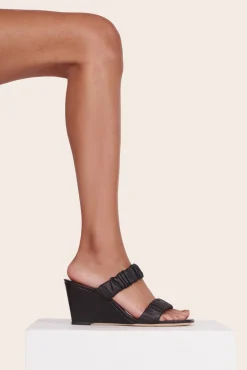 STAUD FRANKIE WEDGE   BLACK Clearance