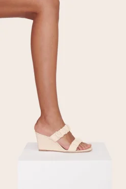 STAUD FRANKIE WEDGE   CREAM Online