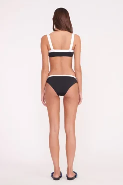STAUD GEMMA BIKINI BOTTOM BLACK WHITE BLACKWHITE Sale
