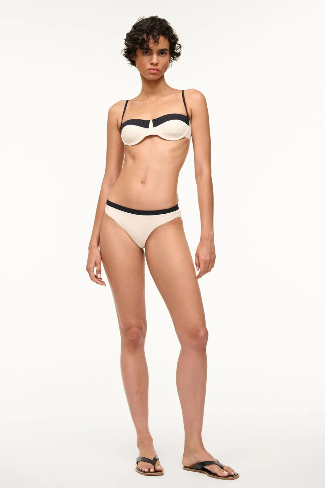 STAUD GEMMA BIKINI BOTTOM IVORY BLACK IVORYBLACK Online