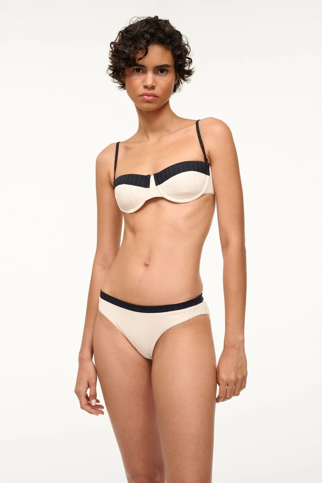 STAUD GEMMA BIKINI BOTTOM IVORY BLACK IVORYBLACK Online