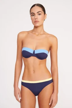 STAUD GEMMA BIKINI BOTTOM  NAVY COLORBLOCK NAVYCOLORBLOCK Best