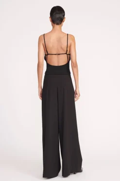 STAUD GEORGINA TOP   BLACK Clearance