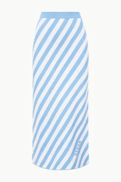STAUD GIOVANNI SKIRT BLUE SEASHORE STRIPE BLUESEASHORESTRIPE New