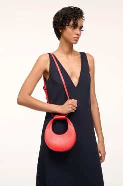 STAUD GOODNIGHT MOON BAG RED ROSE REDROSE Best