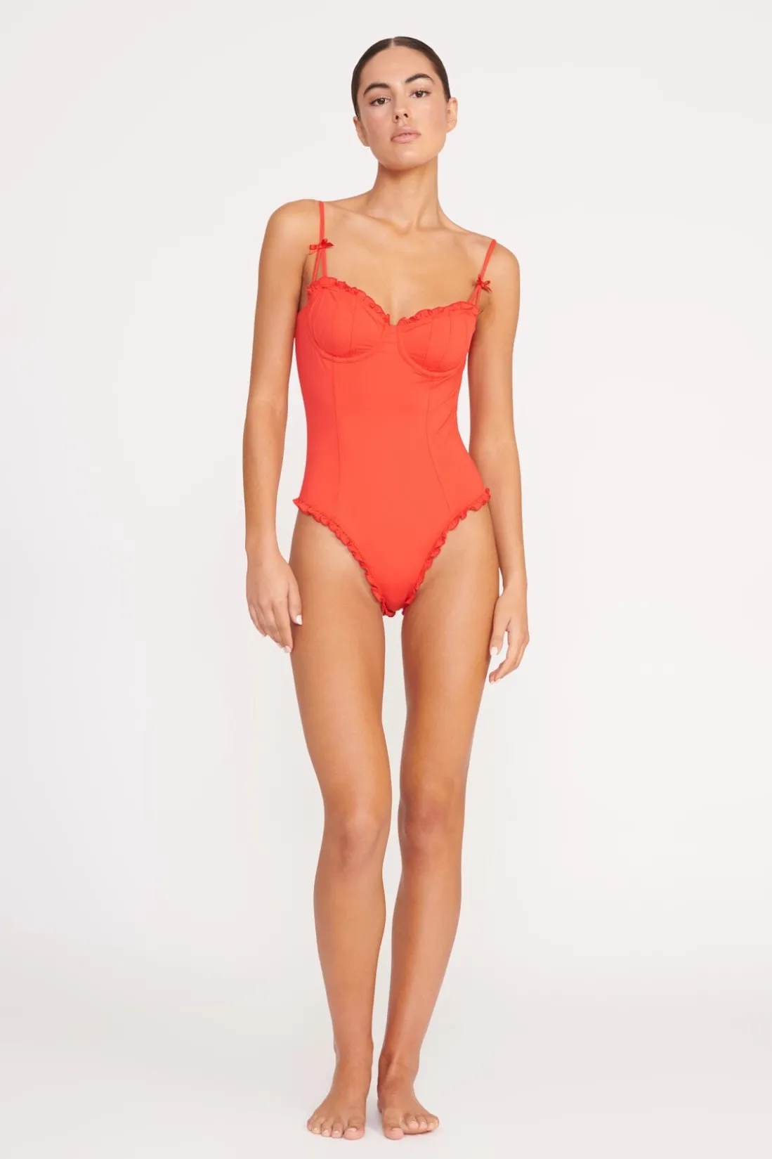 STAUD GOSSAMER ONE PIECE RED ROSE REDROSE Online