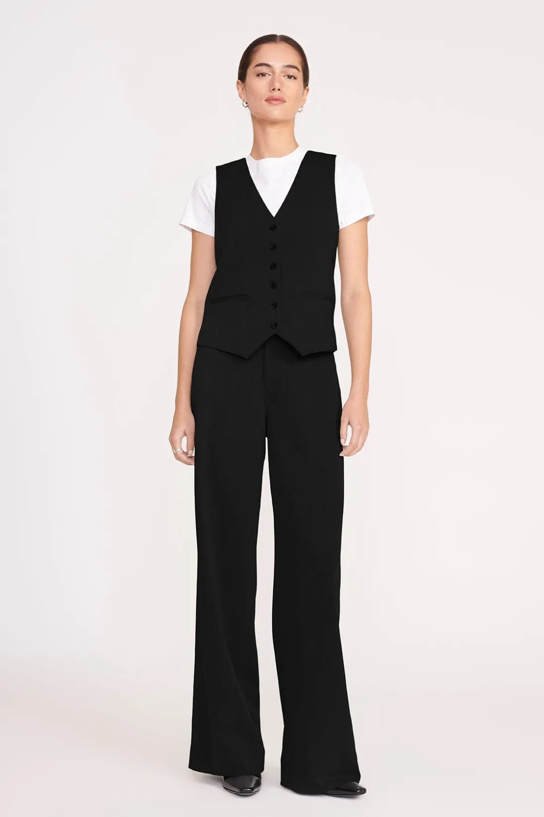 STAUD GRAYSON PANT SUITING BLACK Hot