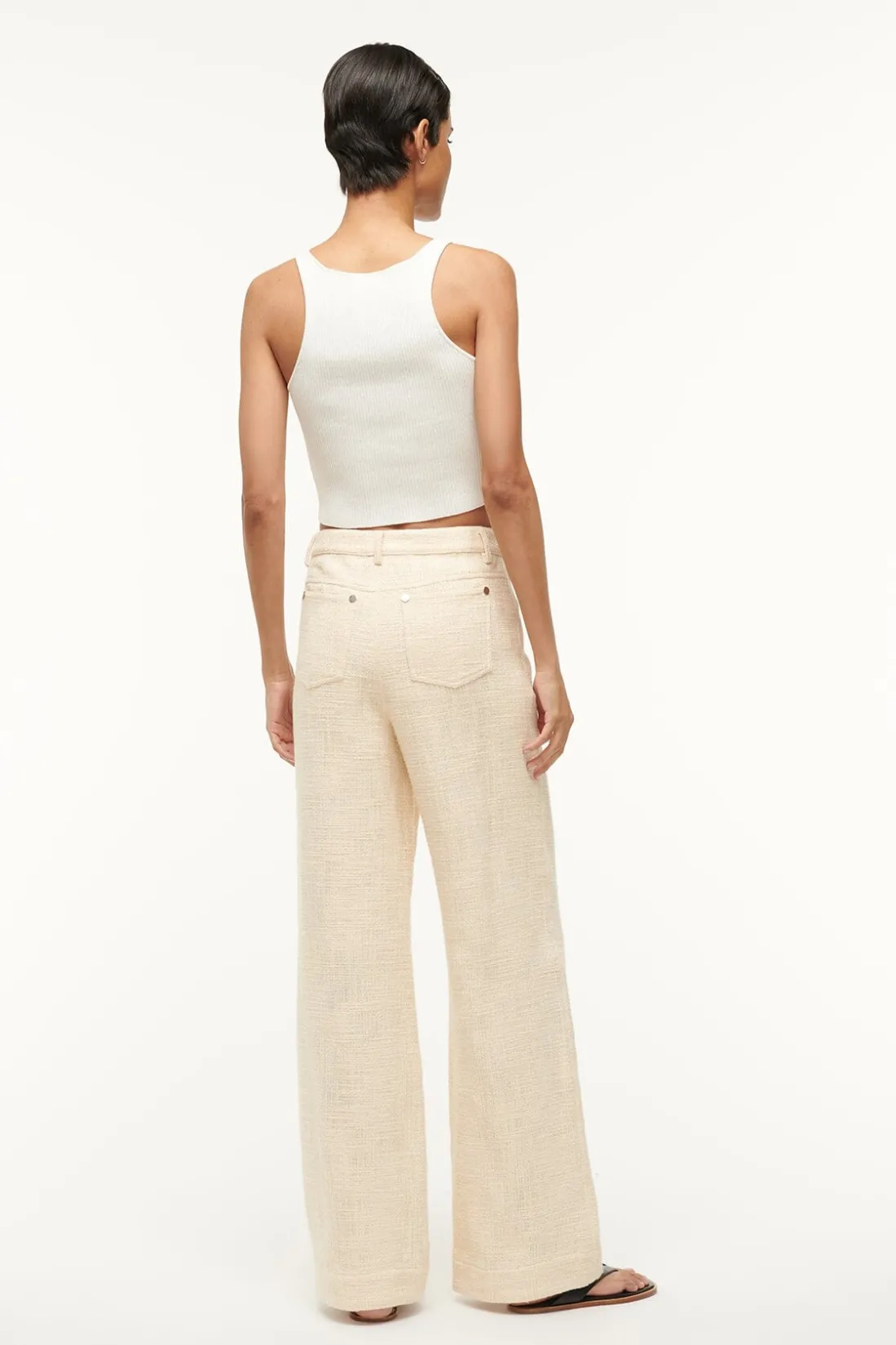 STAUD GRAYSON PANT IVORY Clearance