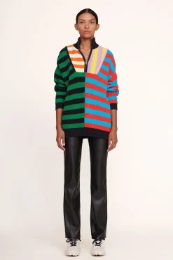 STAUD HAMPTON SWEATER  CABANA STRIPE MULTI CABANASTRIPEMULTI Hot