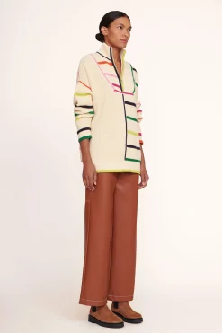 STAUD HAMPTON SWEATER CREME RAINBOW MULTI CREMERAINBOWMULTI Clearance