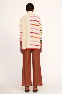 STAUD HAMPTON SWEATER CREME RAINBOW MULTI CREMERAINBOWMULTI Clearance