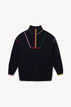 STAUD HAMPTON SWEATER  NAVY MULTI NAVYMULTI