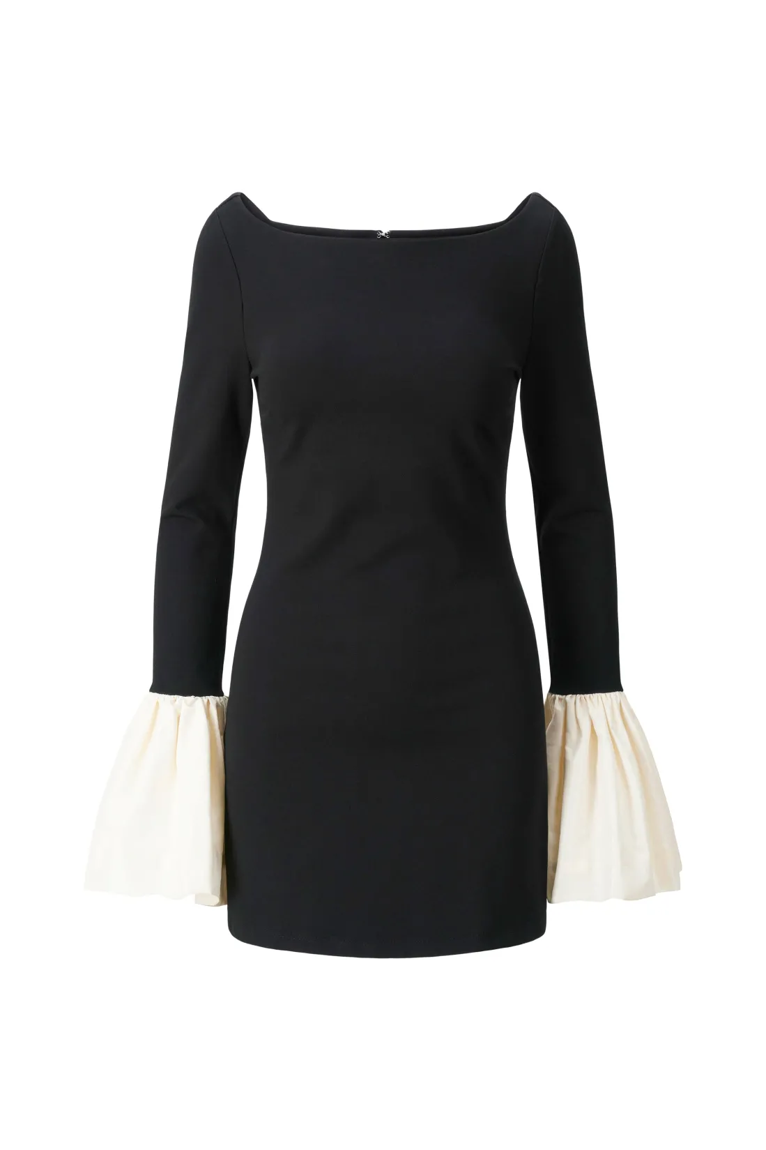 STAUD HAWTHORNE DRESS BLACK IVORY BLACKIVORY New