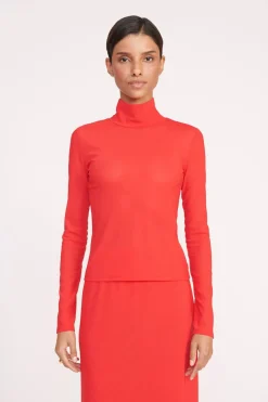 STAUD HELVIN TOP  RED ROSE REDROSE Outlet