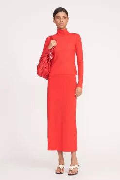 STAUD HELVIN TOP  RED ROSE REDROSE Outlet
