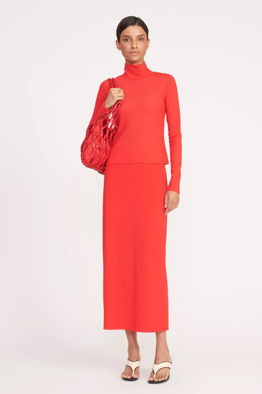 STAUD HELVIN TOP RED ROSE REDROSE Outlet