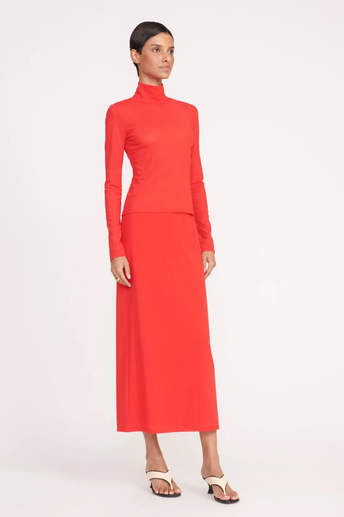 STAUD HELVIN TOP RED ROSE REDROSE Outlet