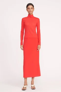 STAUD HELVIN TOP RED ROSE REDROSE Outlet